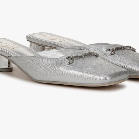 Sam Edelman Ollie Square Toe Mule Soft Silver - Picture 5 of 5